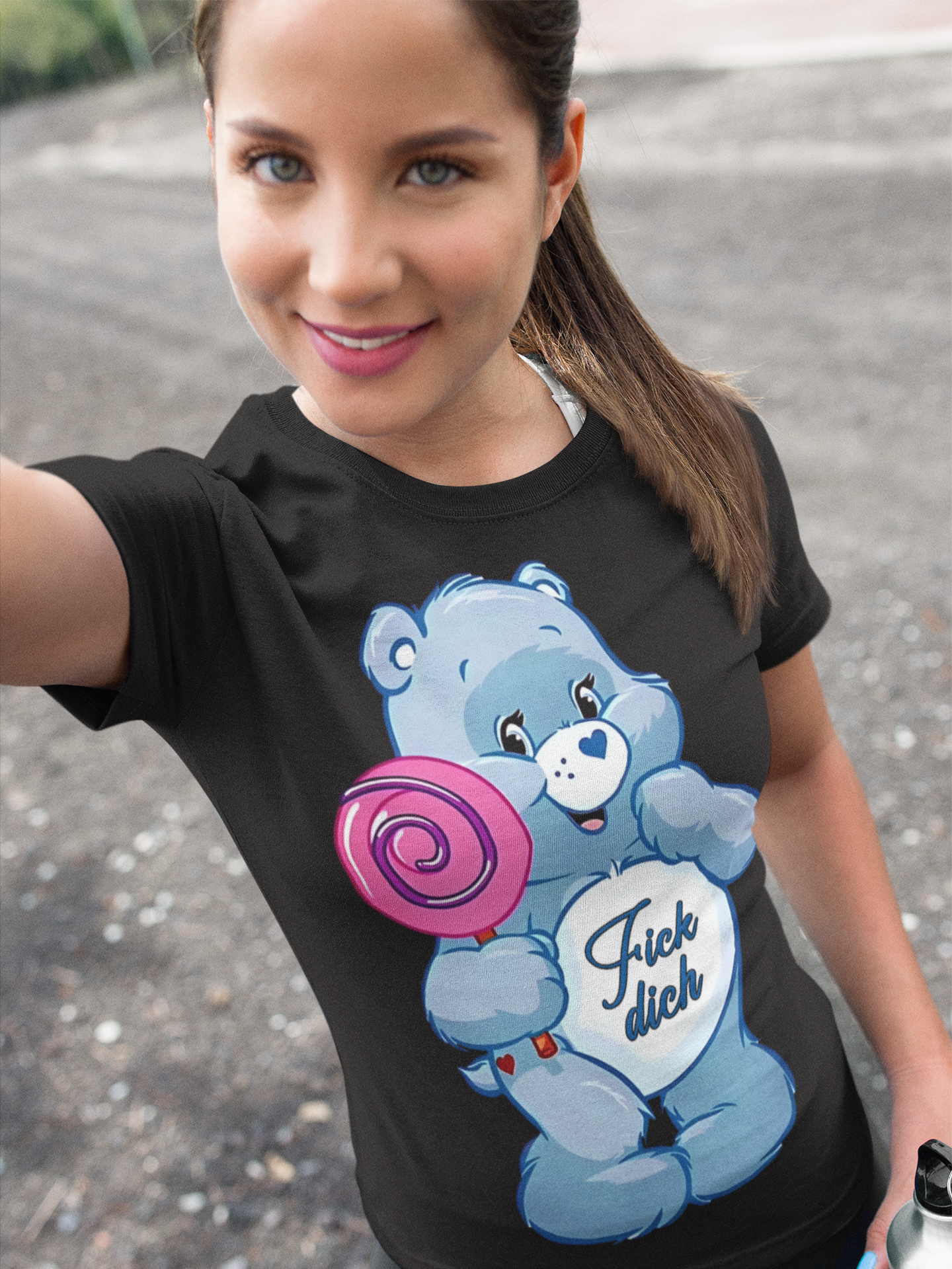 Fick dich Bärchi Glücksbärchi - Damen Premium Bio T-Shirt