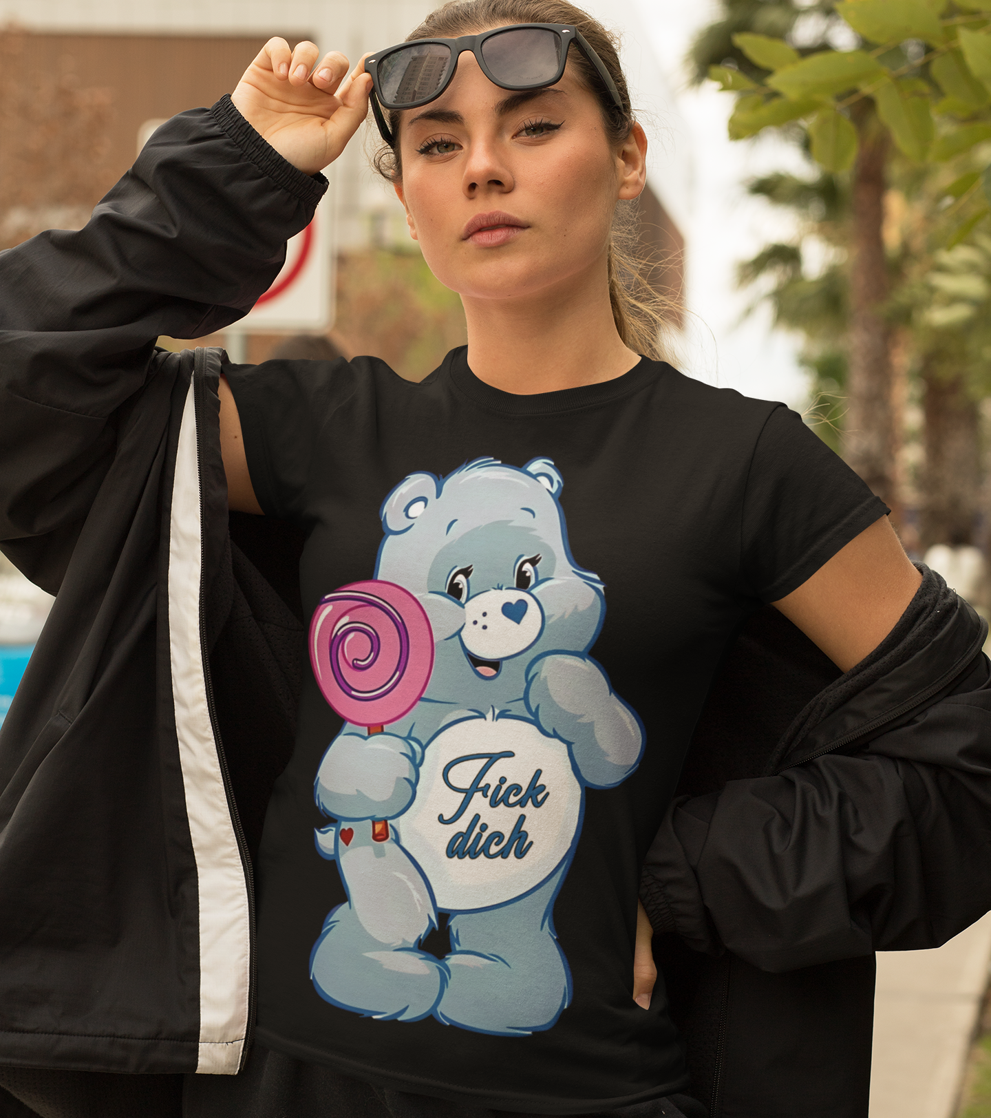 Fick dich Bärchi - Glücksbärchi - Damenshirt