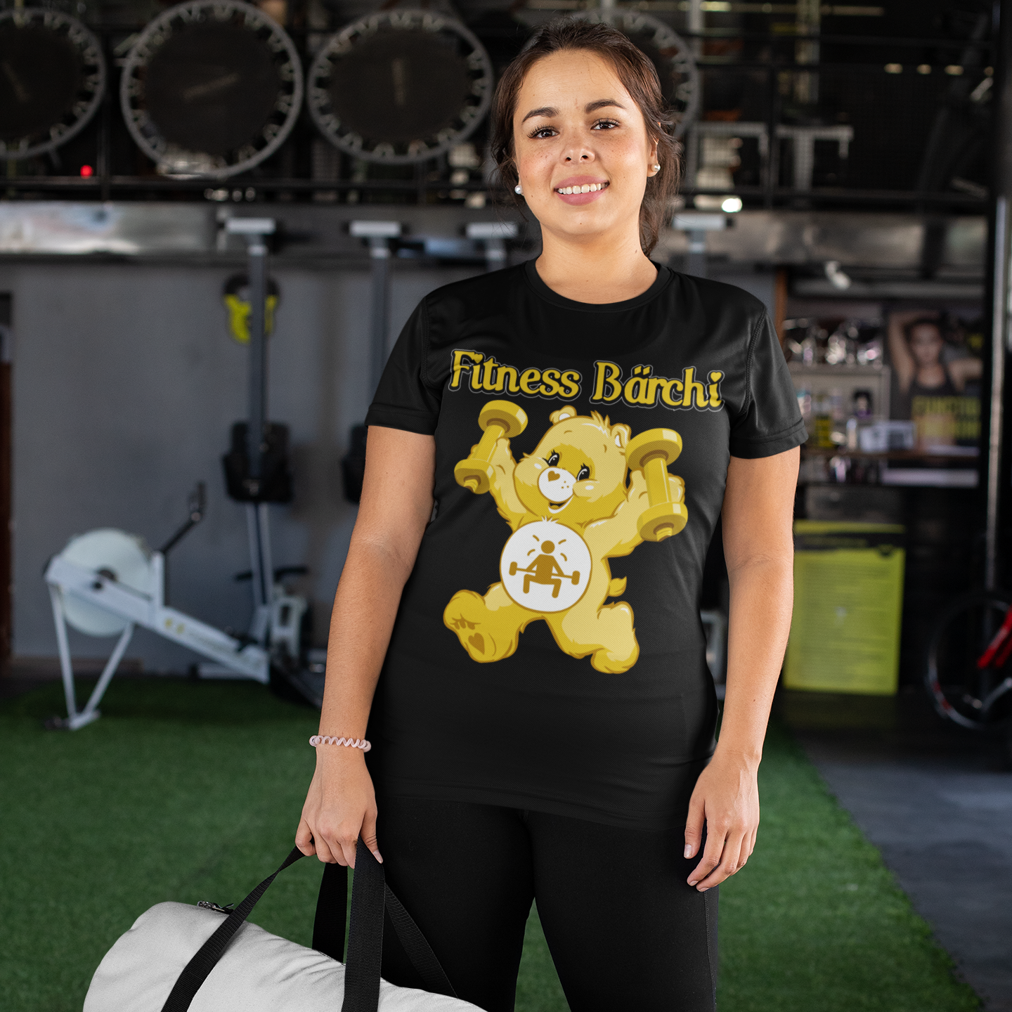 Fitness Bärchi - Glücksbärchi - Damenshirt