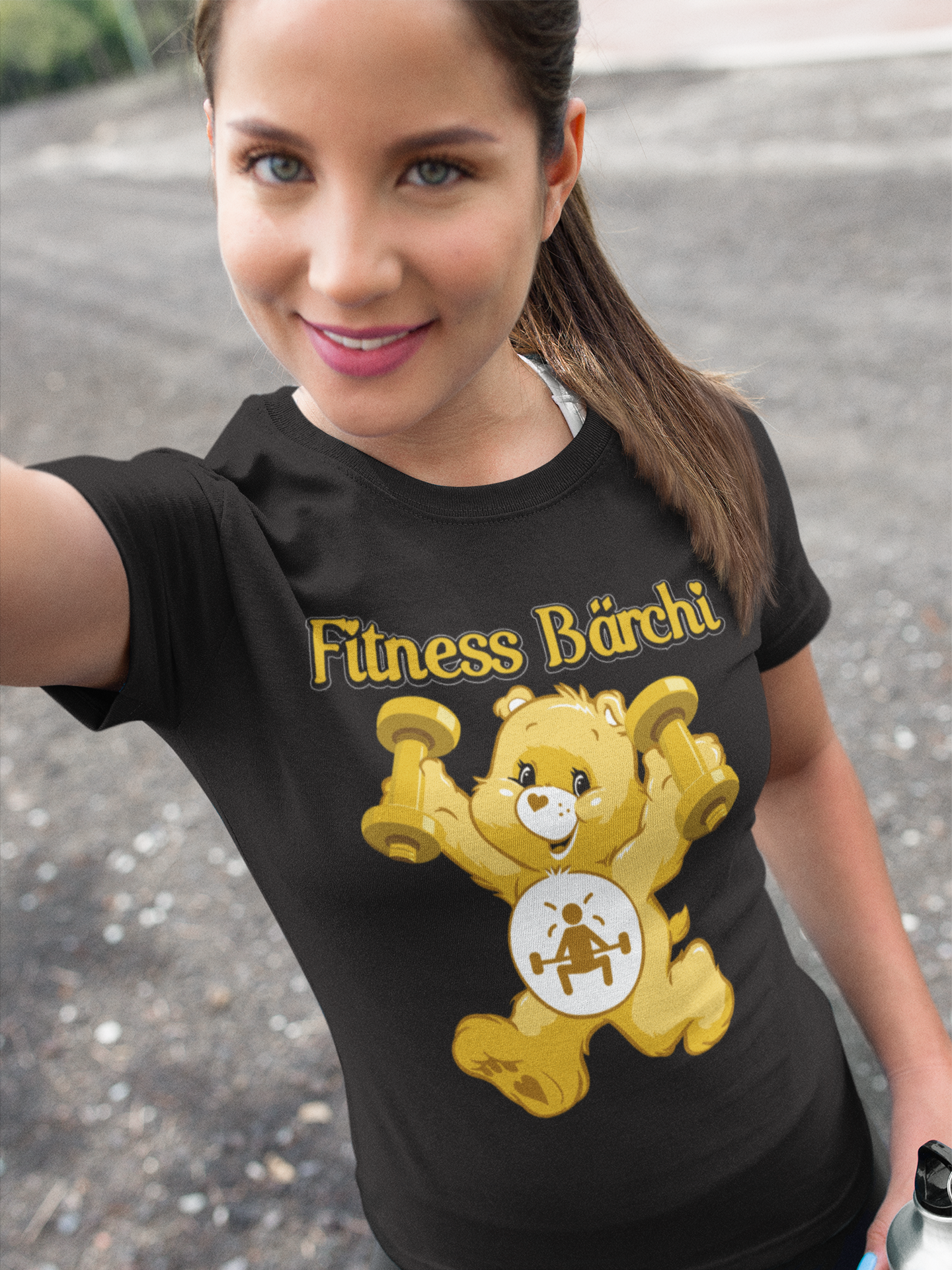 Fitness Bärchi - Glücksbärchi - Damenshirt