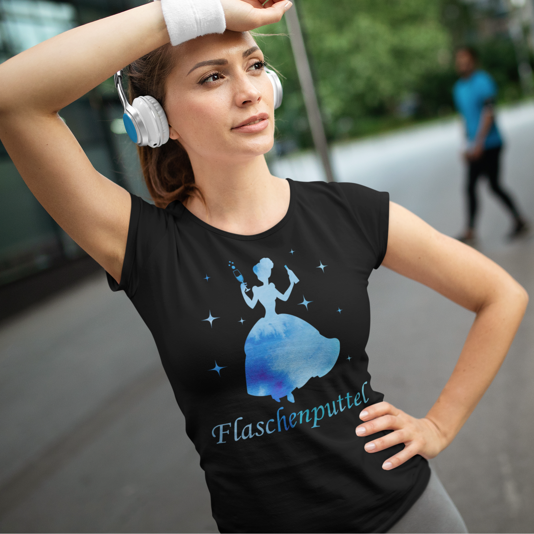 Flaschenputtel - Prinzessin Aquarell - Damen Premium Bio T-Shirt