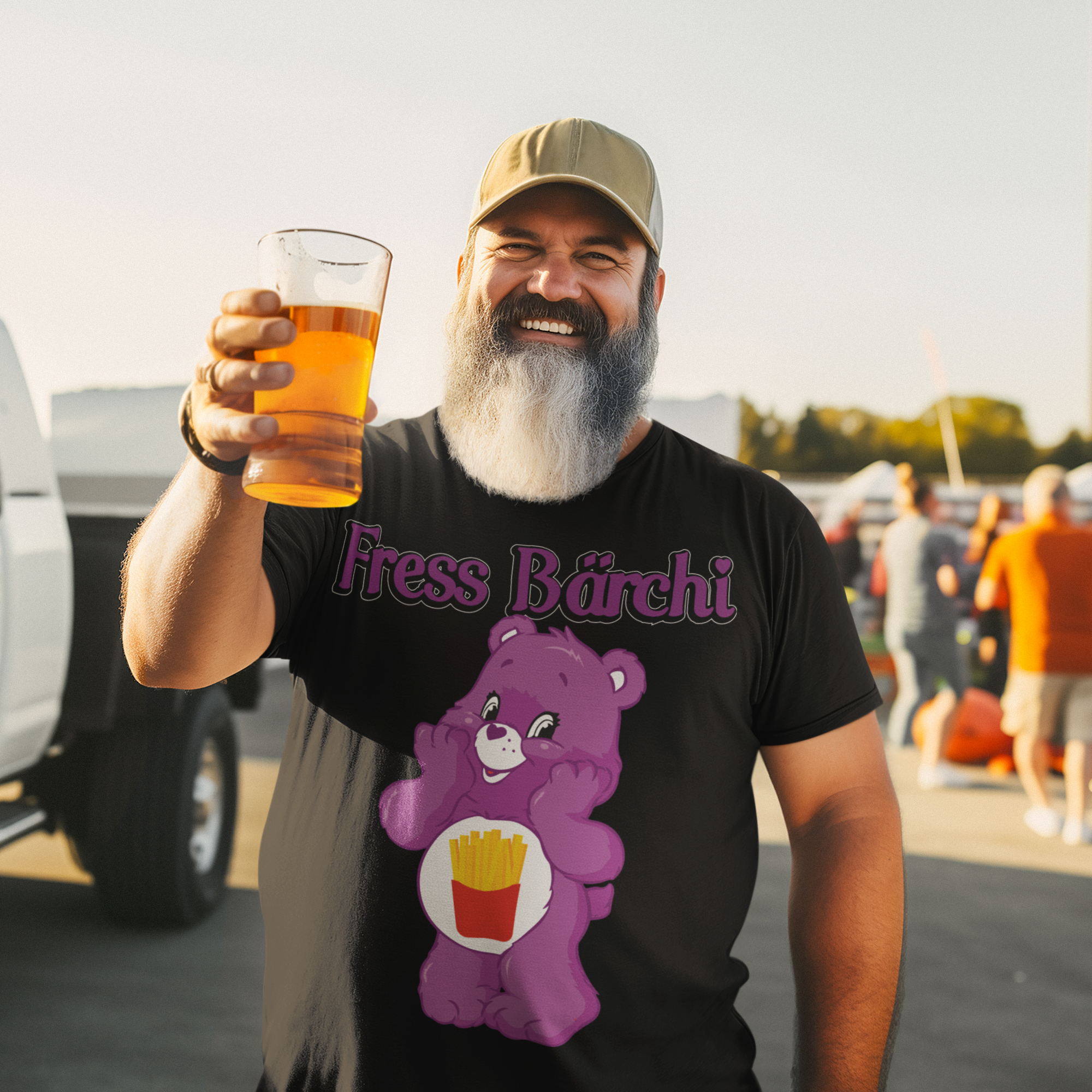 Fress Bärchi - Glücksbärchi - Herren Shirt