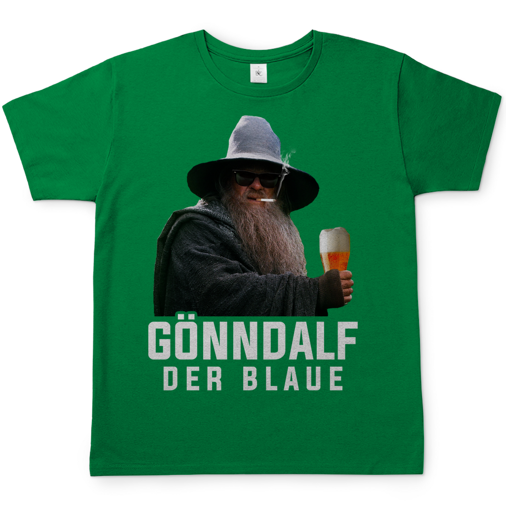 Gönndalf der Blaue Herren Shirt in Kelly Grün