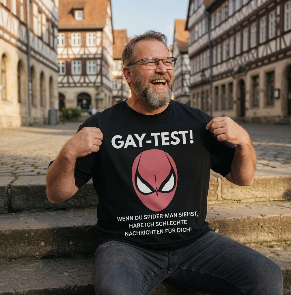 Gay Test wenn du Spider-Man siehst schlechte Nachrichten - Jack and Jones Oversize T-Shirt