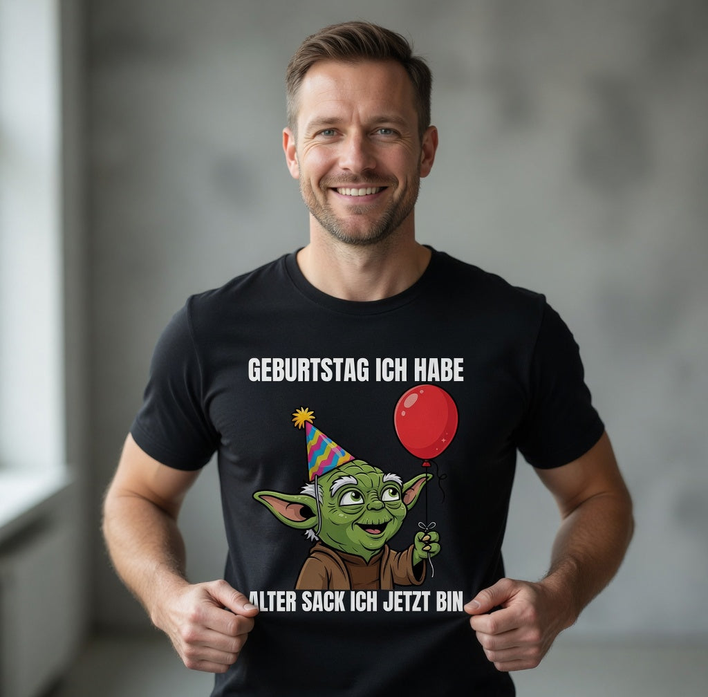 Geburtstag ich habe alter Sack ich jetzt bin Meister Yoda - Herren T-Shirt