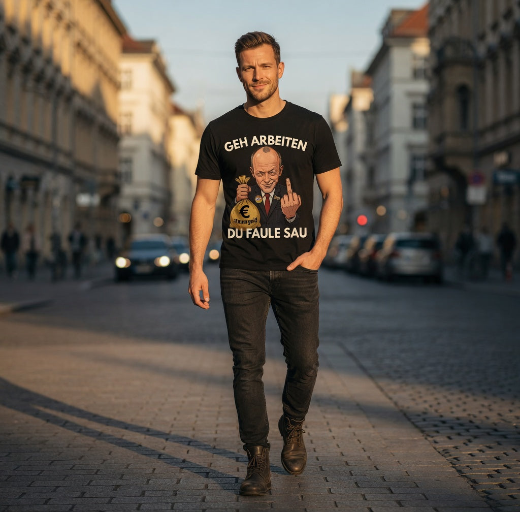 Geh arbeiten du faule Sau - Herren T-Shirt