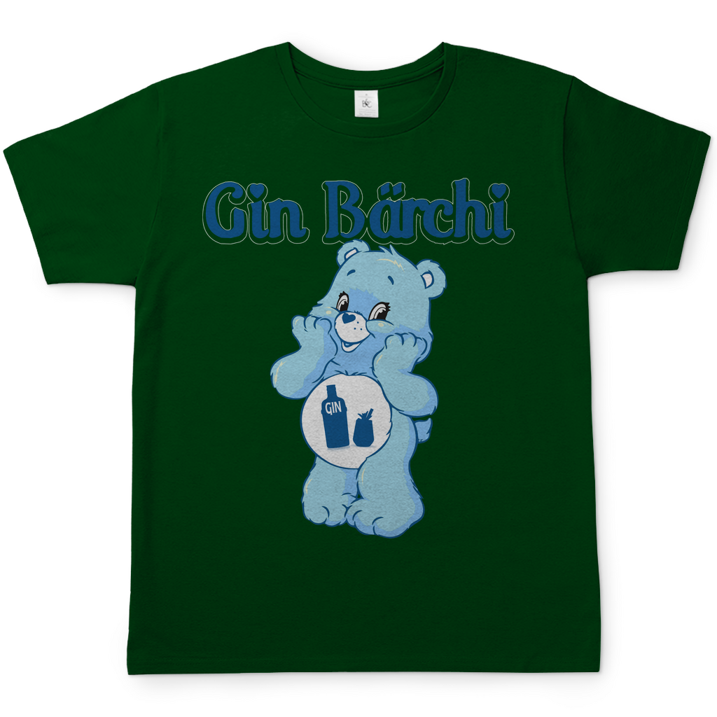 Gin Bärchi Glücksbärchi Herren Shirt in Bottle Grün