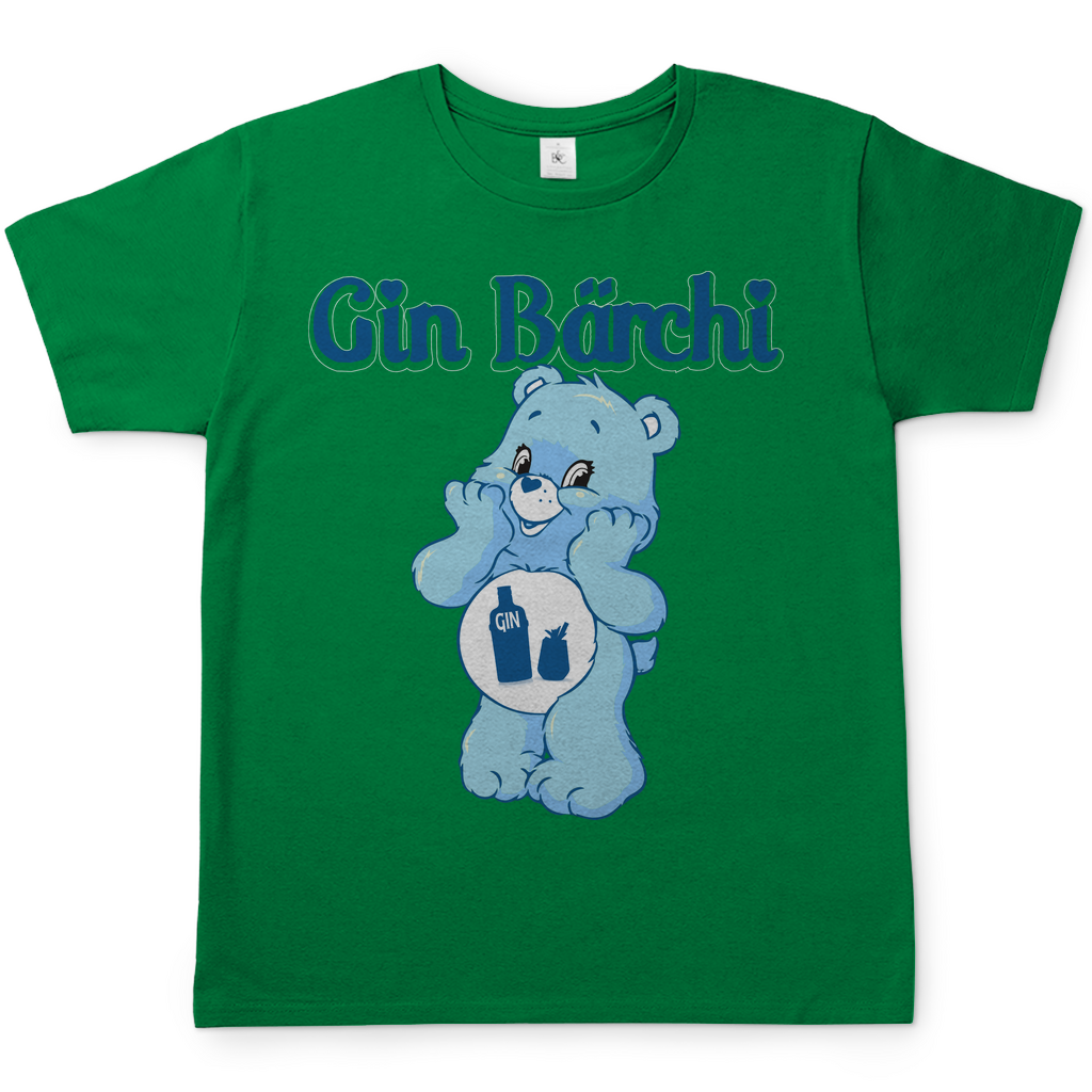 Gin Bärchi Glücksbärchi Herren Shirt in Kelly Grün