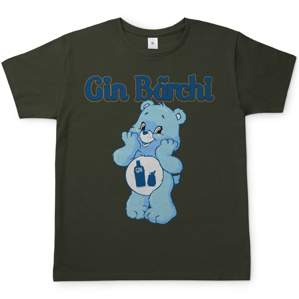 Gin Bärchi Glücksbärchi Herren Shirt in Khaki