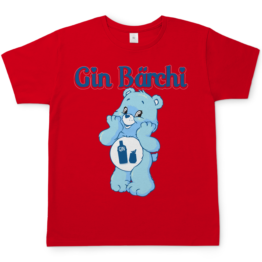 Gin Bärchi Glücksbärchi Herren Shirt in Rot