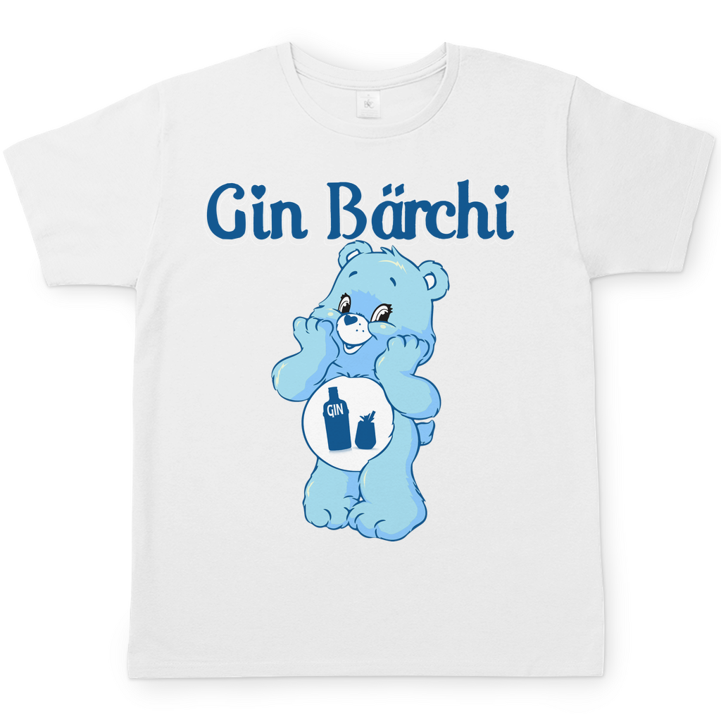 Gin Bärchi Glücksbärchi Herren Shirt in Weiß