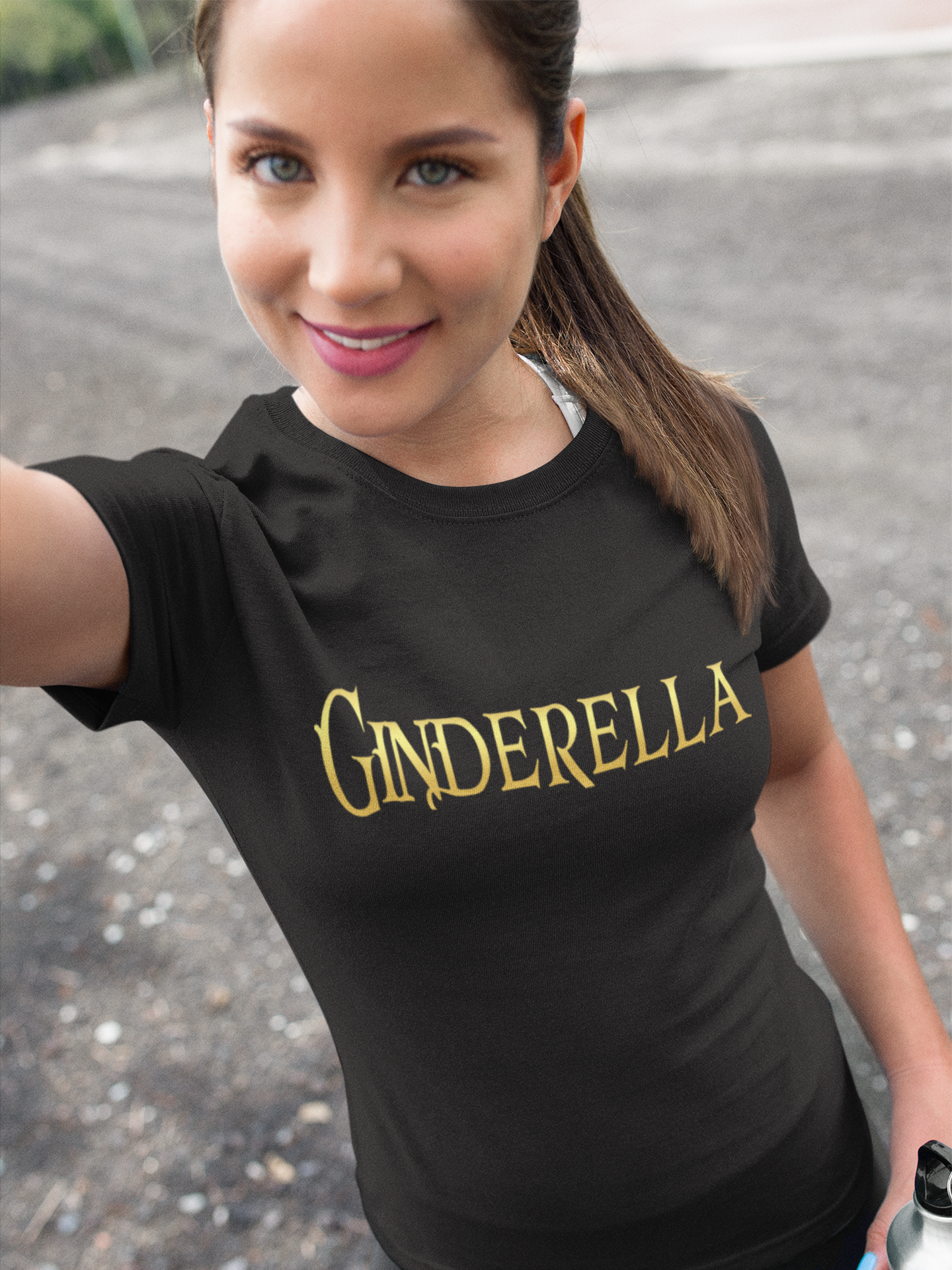Ginderella Cinderella Gold Prinzessin - Damen Premium Bio T-Shirt