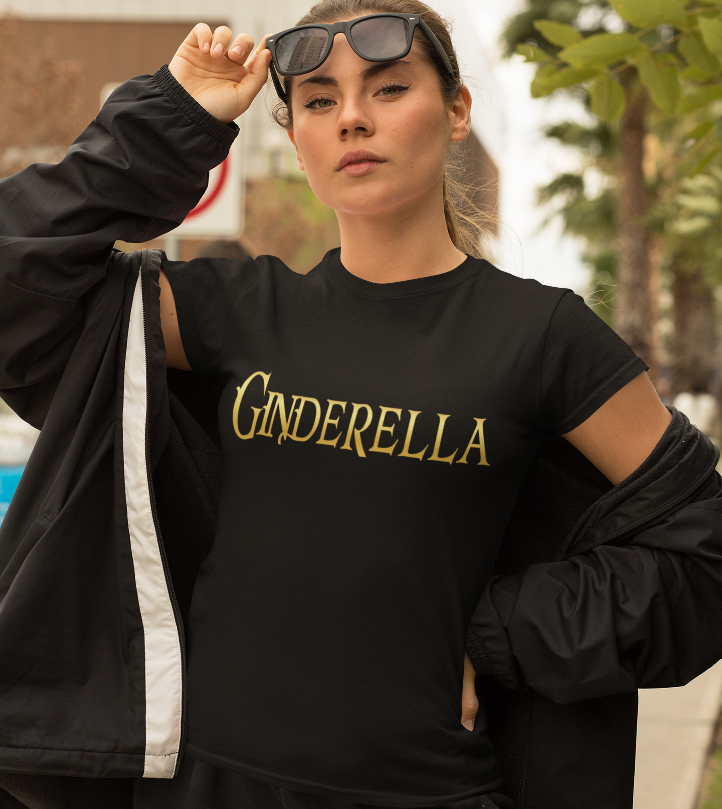 Ginderella - Prinzessin Gold - Damen Premium Bio T-Shirt