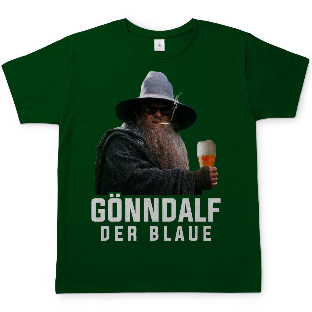 Gönndalf der Blaue Herren Shirt in Bottle Grün