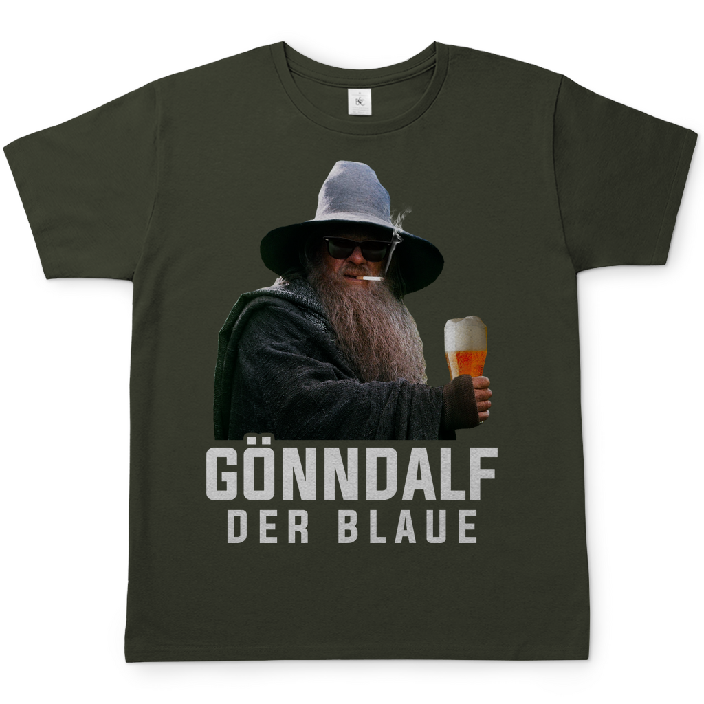 Gönndalf der Blaue Herren Shirt in Khaki