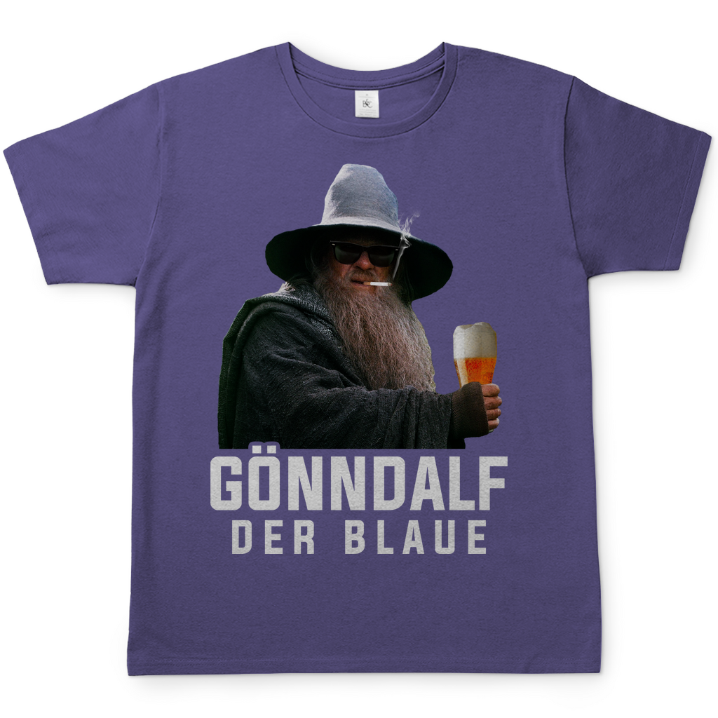 Gönndalf der Blaue Herren Shirt in Lila