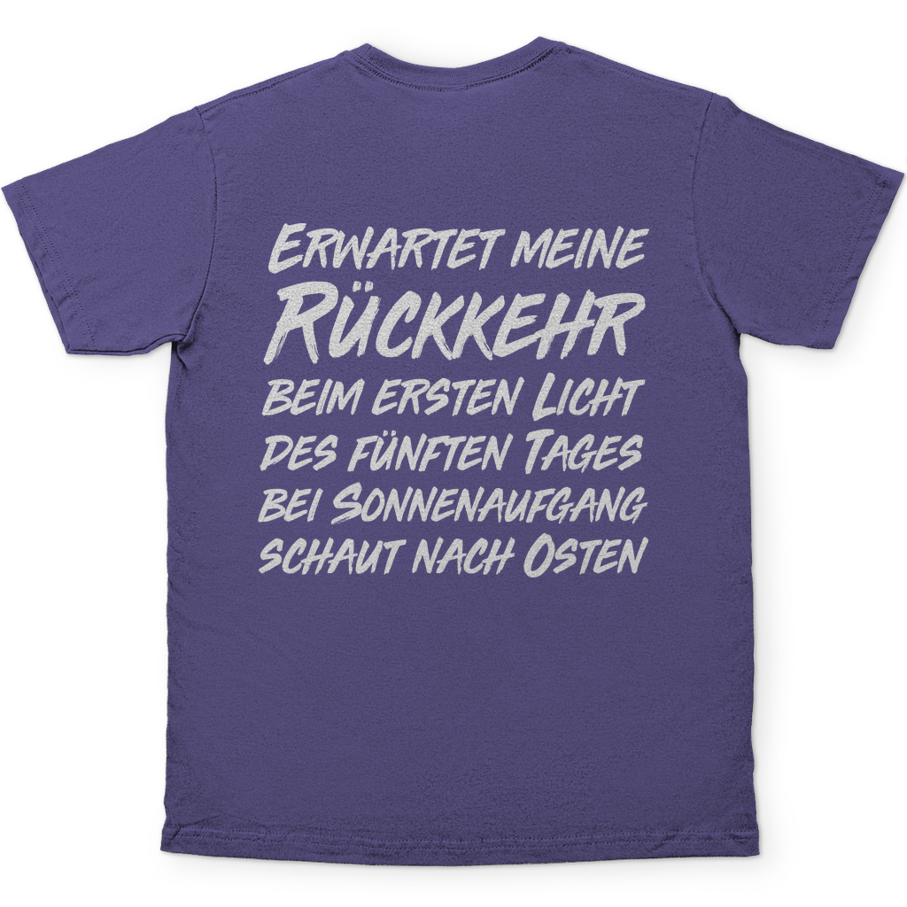 Gönndalf der Blaue Herren Shirt in Lila hinten
