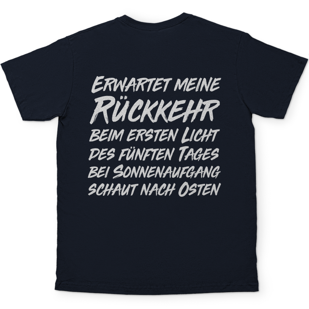 Gönndalf der Blaue Herren Shirt in Navy Blau hinten
