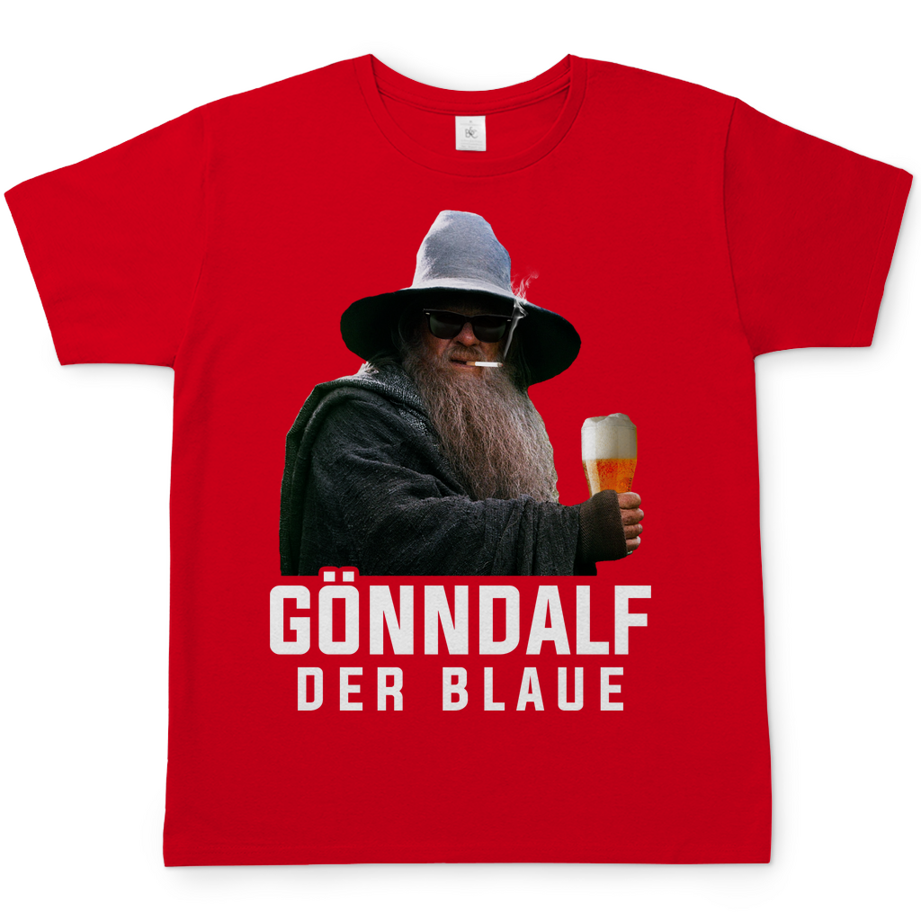 Gönndalf der Blaue Herren Shirt in Rot