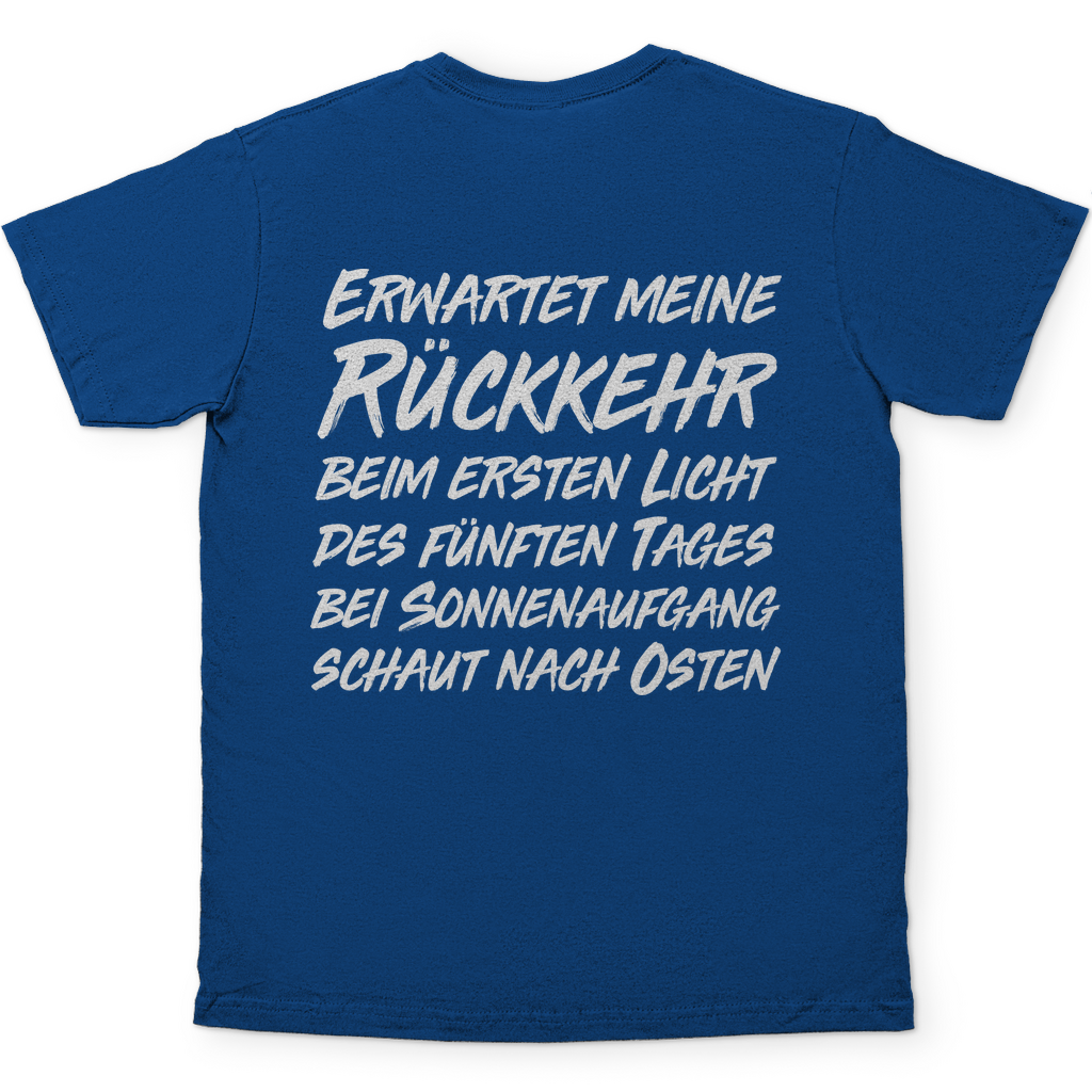 Gönndalf der Blaue Herren Shirt in Royal Blau hinten