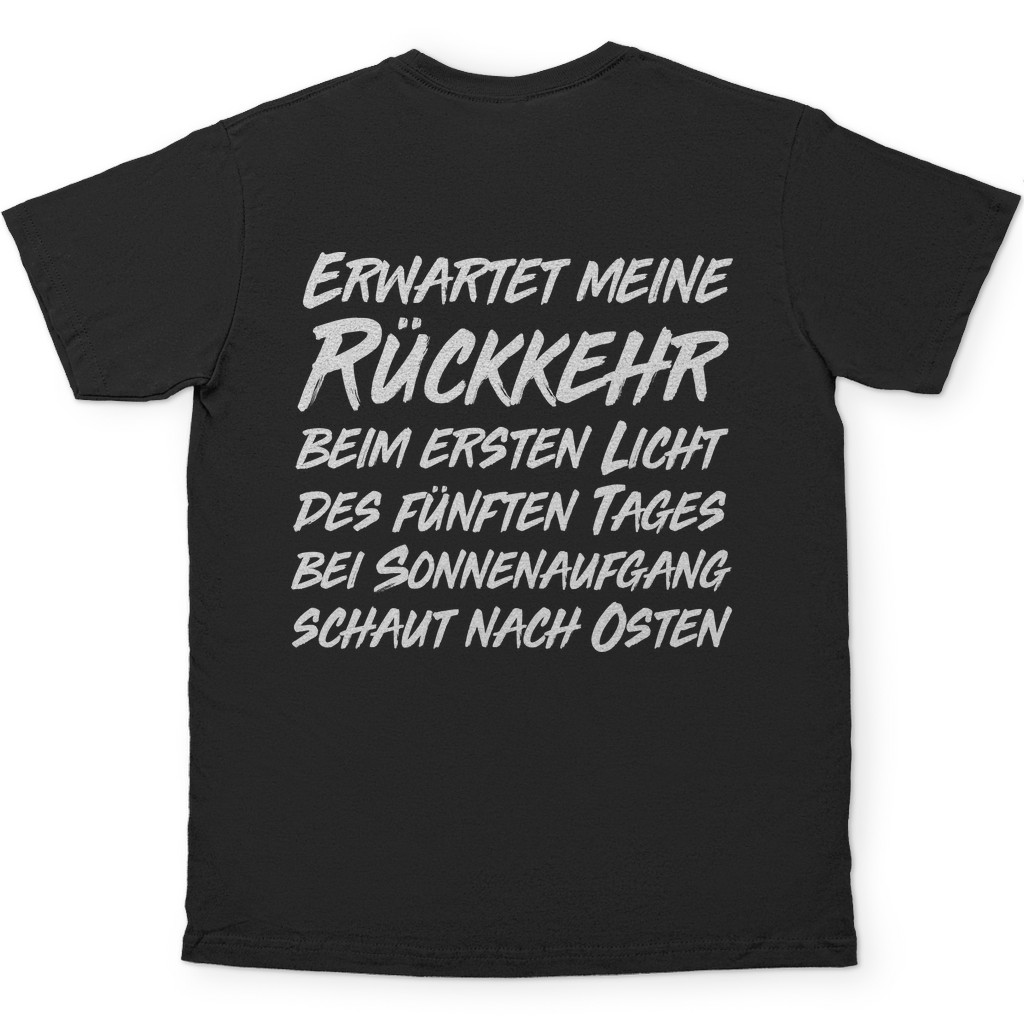 Gönndalf der Blaue Herren Shirt in Schwarz hinten