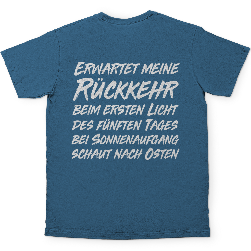 Gönndalf der Blaue Herren Shirt in Stein Blau hinten