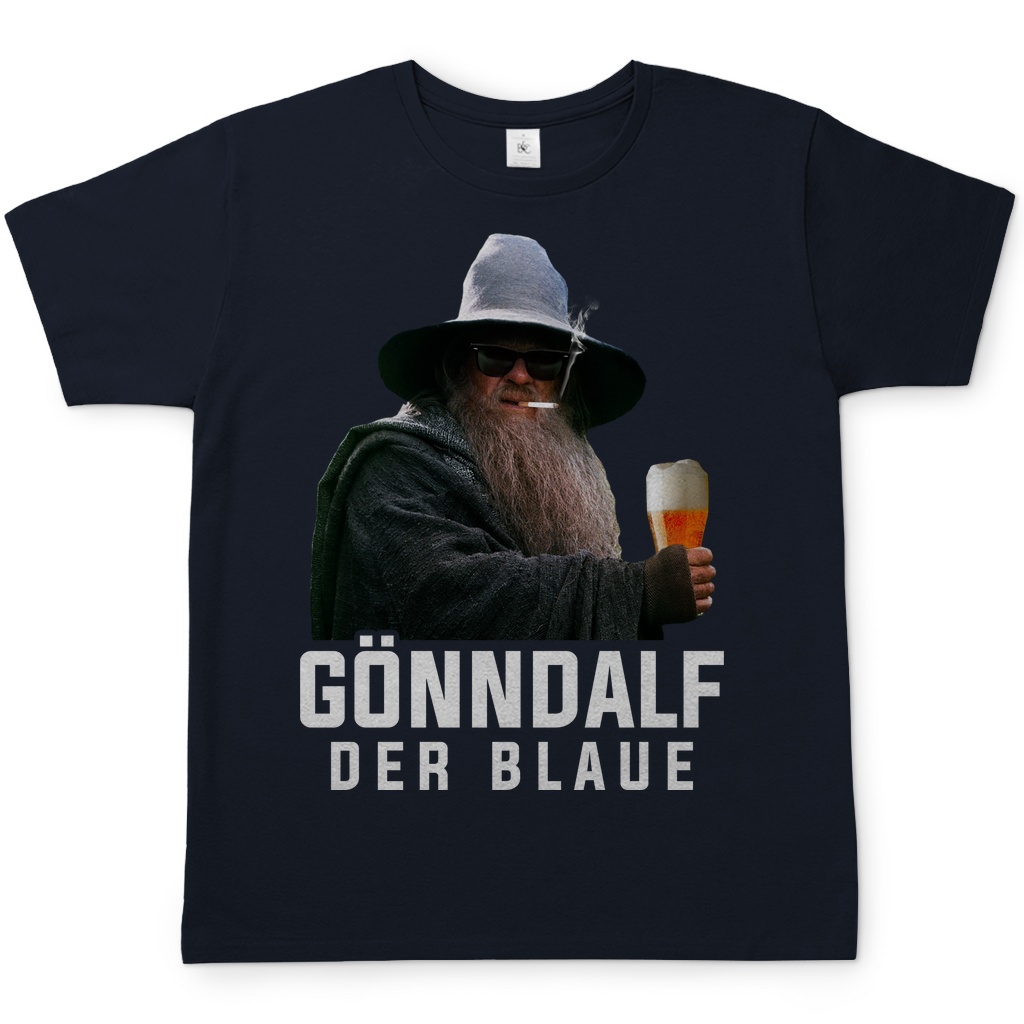 Gönndalf der Blaue Herren Shirt in Navy Blau