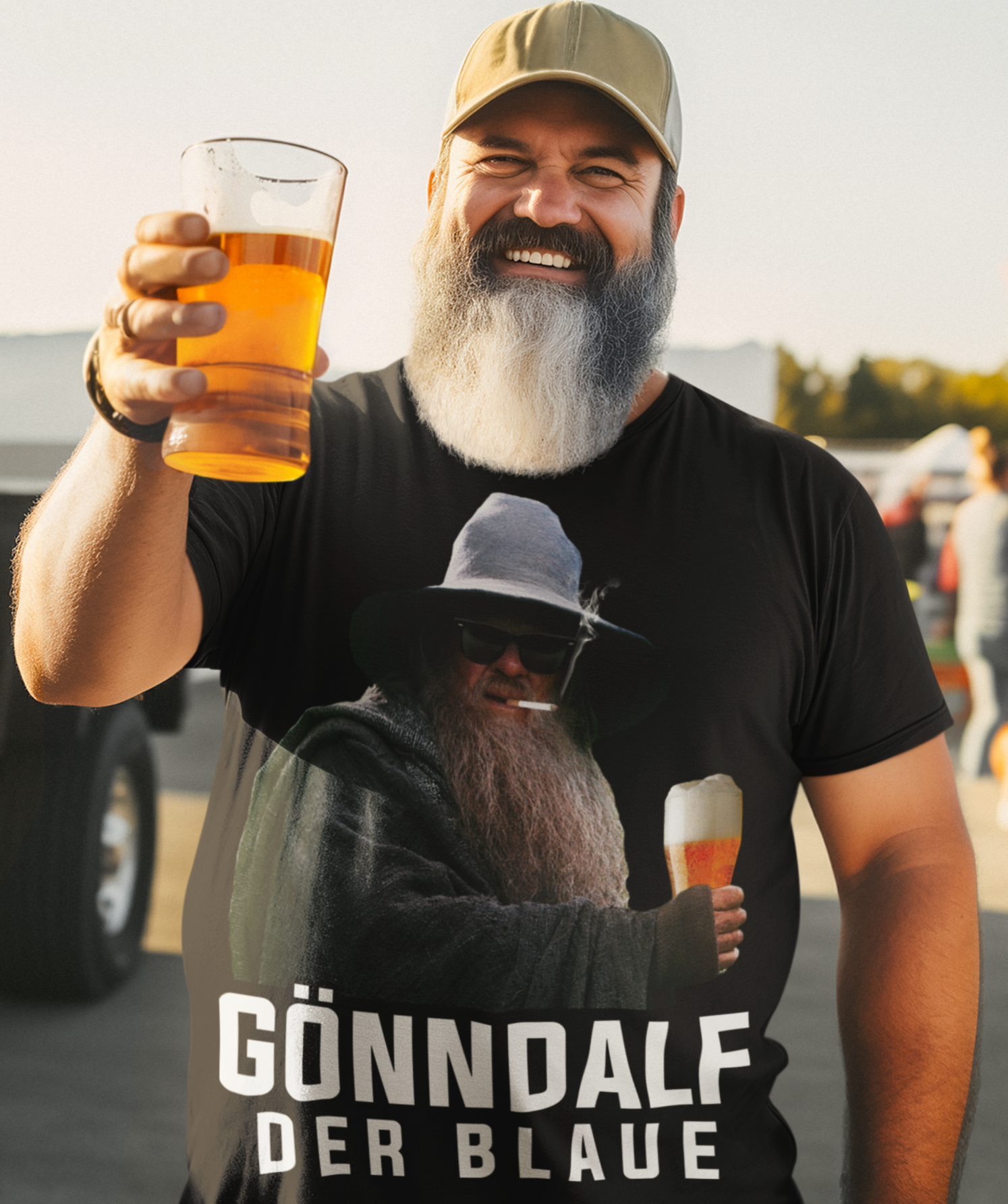 Gönndalf der Blaue Gandalf - Herren Premium Bio T-Shirt