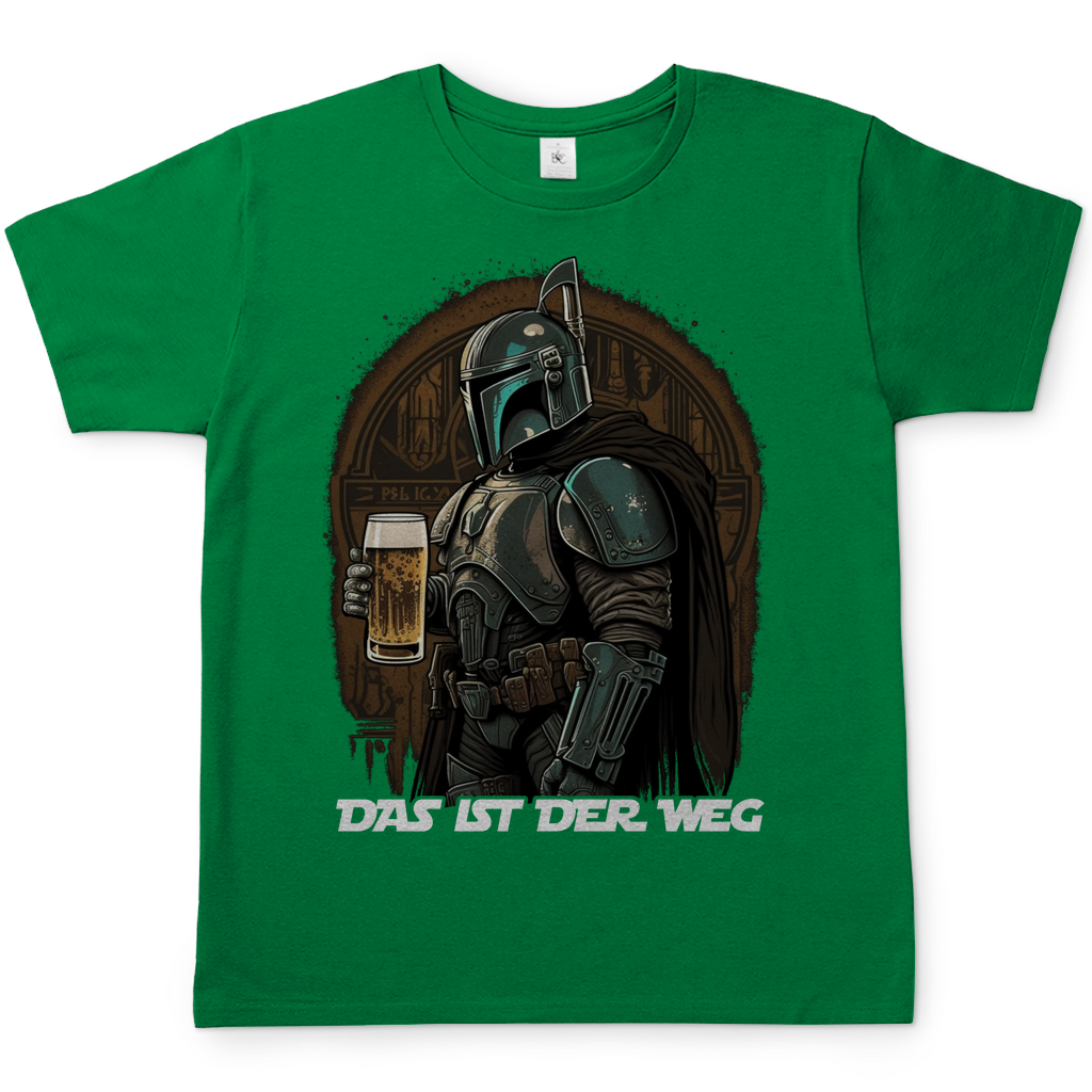 Grünes das ist der Weg Mandalorian Herren Shirt