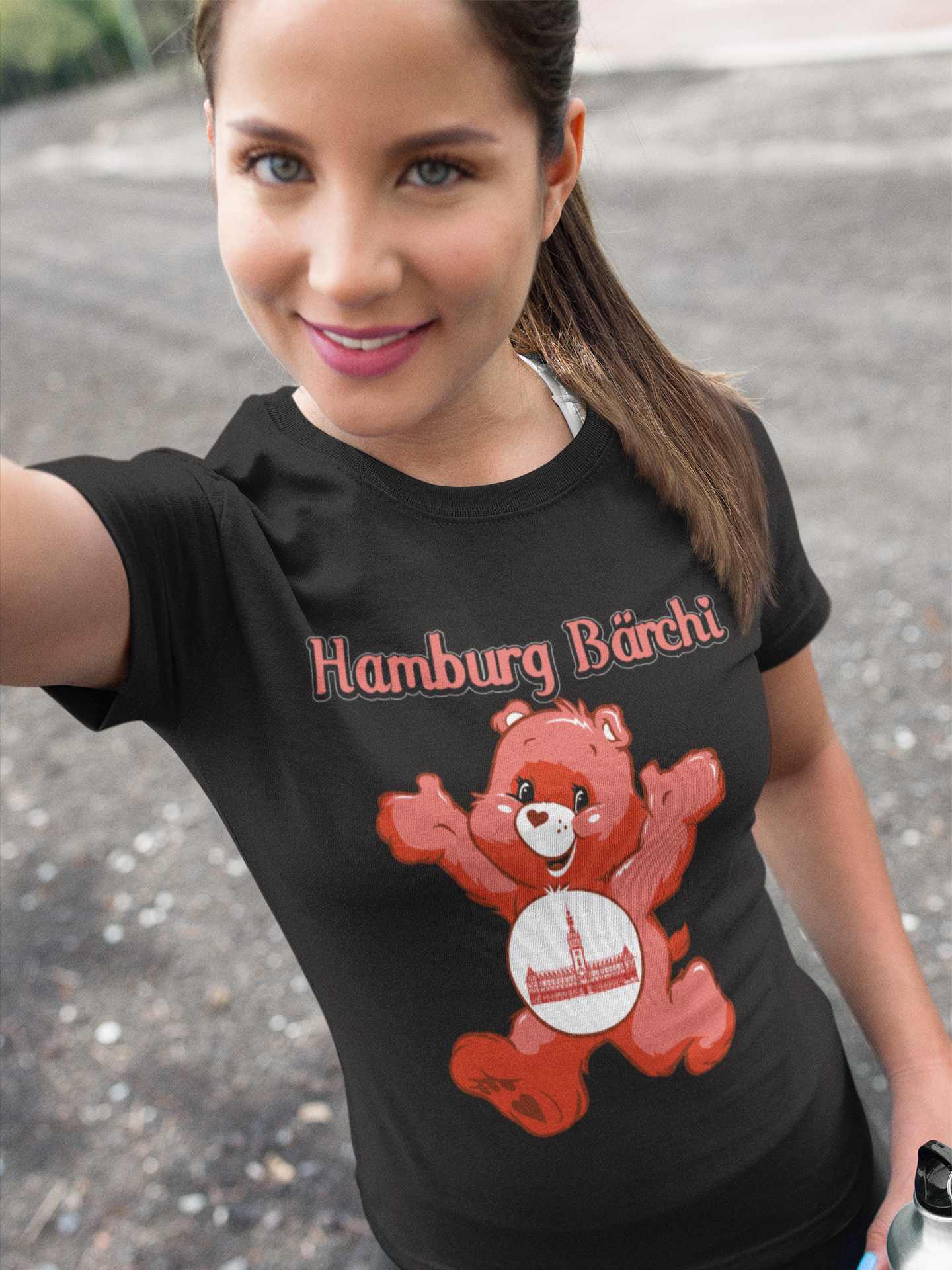 Hamburg Bärchi Glücksbärchi - Damen Premium Bio T-Shirt