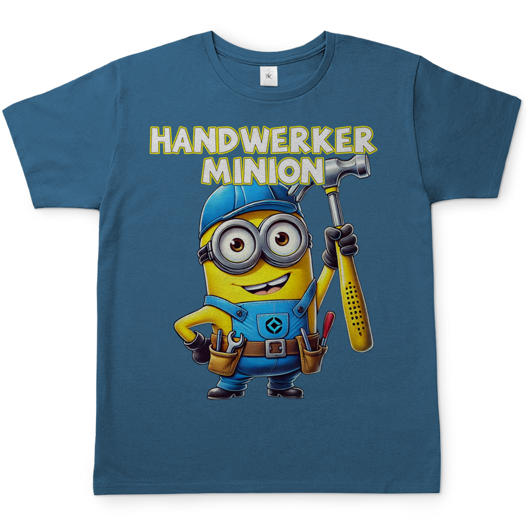 Handwerker Minion - Herren Shirt in stone blue