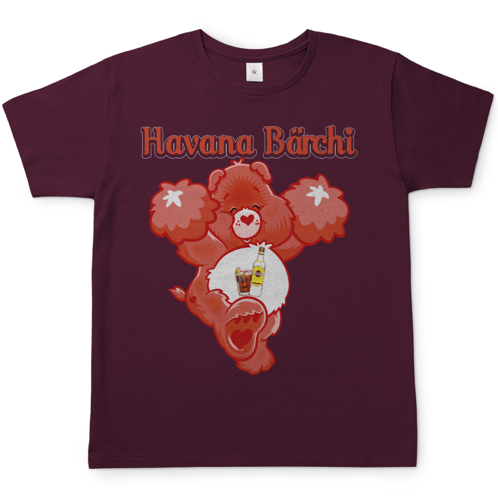 Havana Glücksbärchi Herren Shirt in burgundy rot