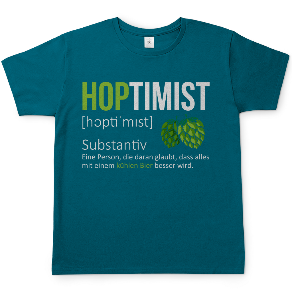 Hoptimist Herren Shirt in Diva Blau