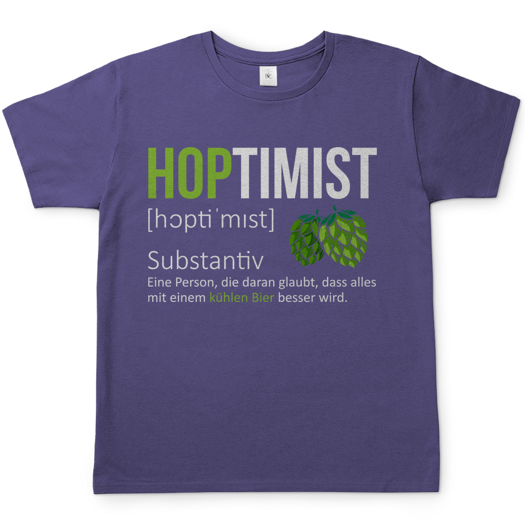Hoptimist Herren Shirt in Millennial Lila
