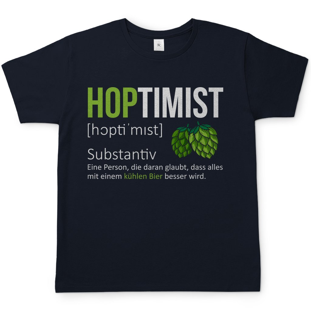 Hoptimist Herren Shirt in Navy Blau