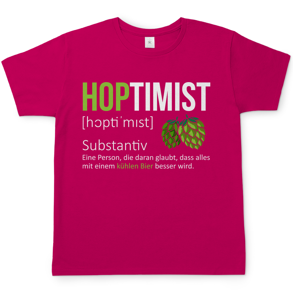 Hoptimist Herren Shirt in Sorbet Rosa