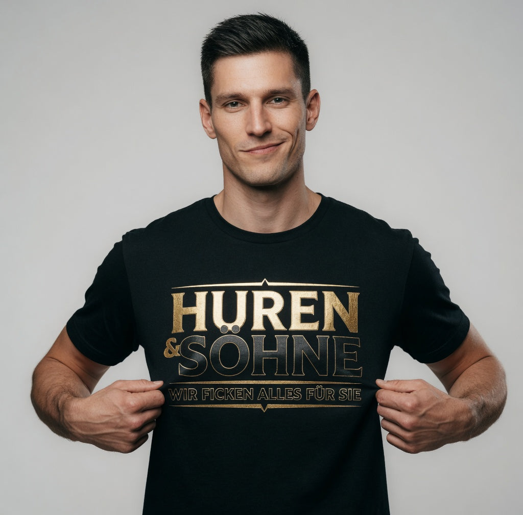 Huren & Söhne wir ficken alles für Sie - Herren T-Shirt