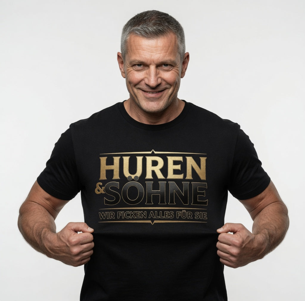 Huren & Söhne wir ficken alles für Sie - Herren T-Shirt