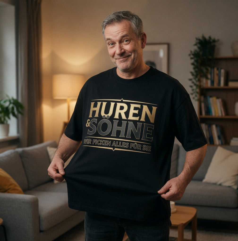 Huren & Söhne wir ficken alles für Sie - Jack and Jones Oversize T-Shirt