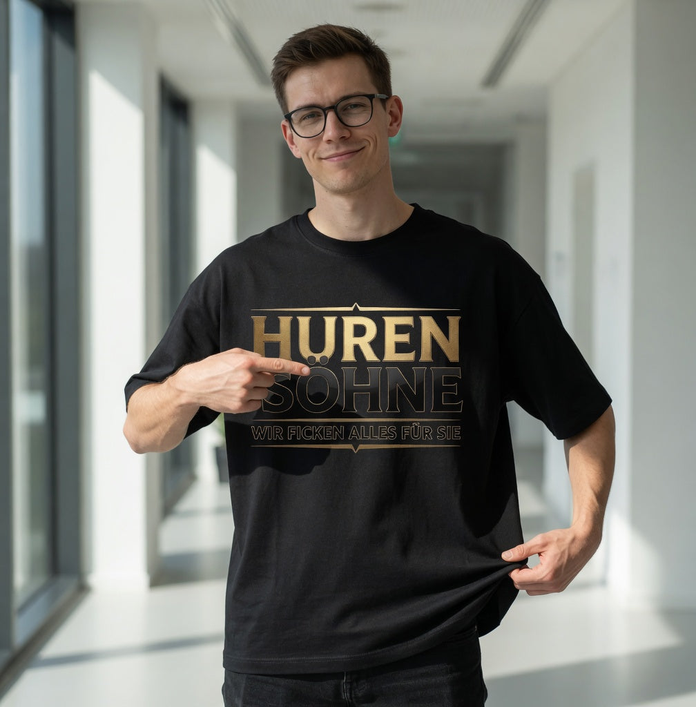 Huren & Söhne wir ficken alles für Sie - Jack and Jones Oversize T-Shirt