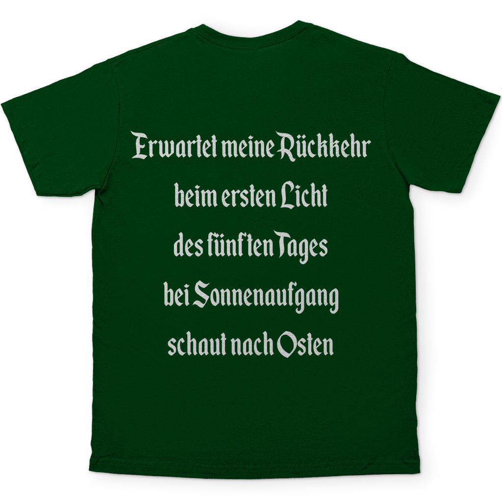 Ich gehe jetzt Bier trinken Herren Shirt in Bottle Grün hinten