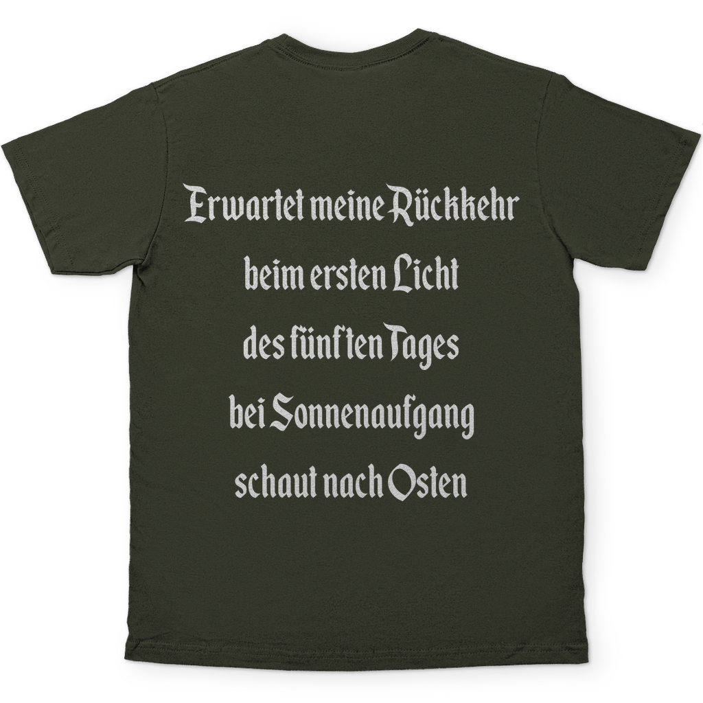 Ich gehe jetzt Bier trinken Herren Shirt in Khaki hinten