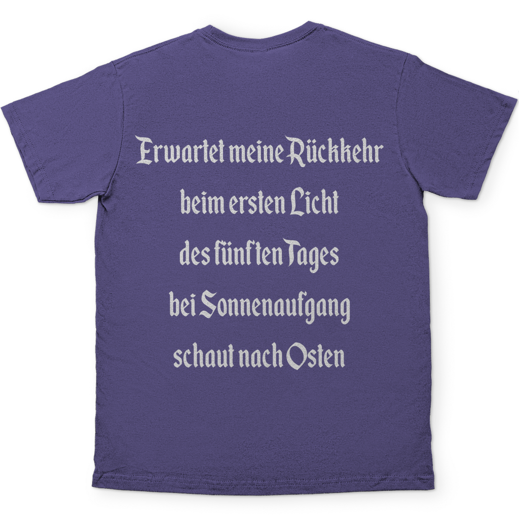 Ich gehe jetzt Bier trinken Herren Shirt in Millennial Lila hinten