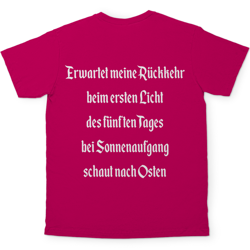 Ich gehe jetzt Bier trinken Herren Shirt in Sorbet Rosa hinten