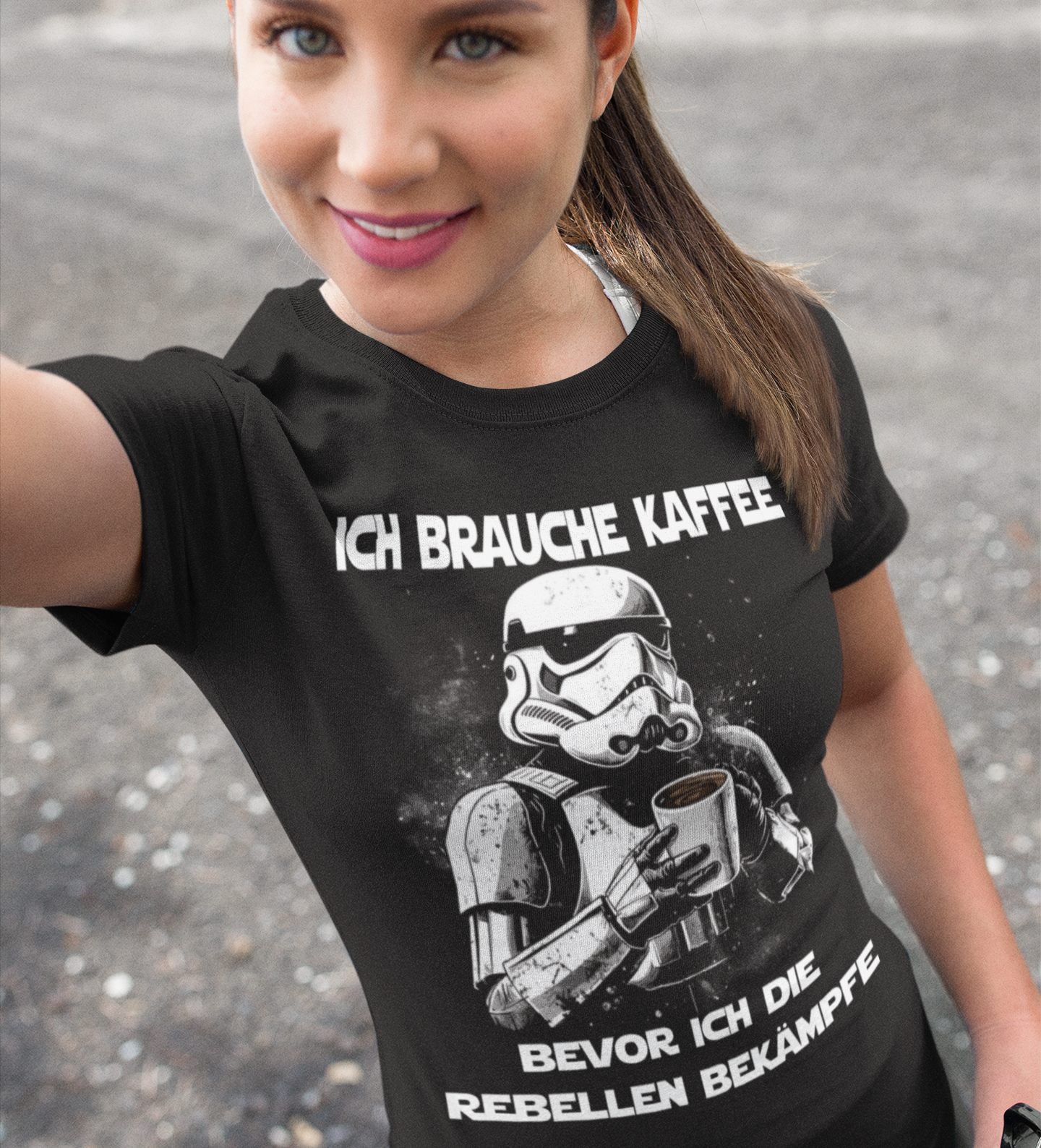 Ich brauche Kaffee - Stormtrooper - Damenshirt