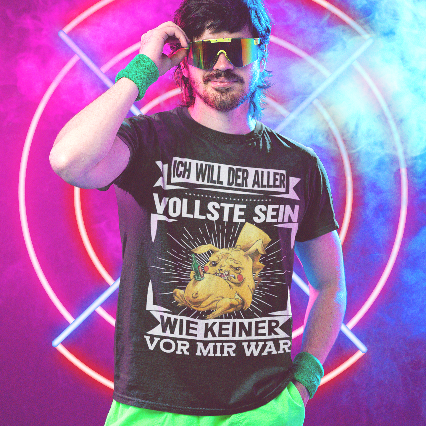 Lustiges Herren Partyshirt Anime Sauf Spruch Vollste sein wie keiner vor mir war