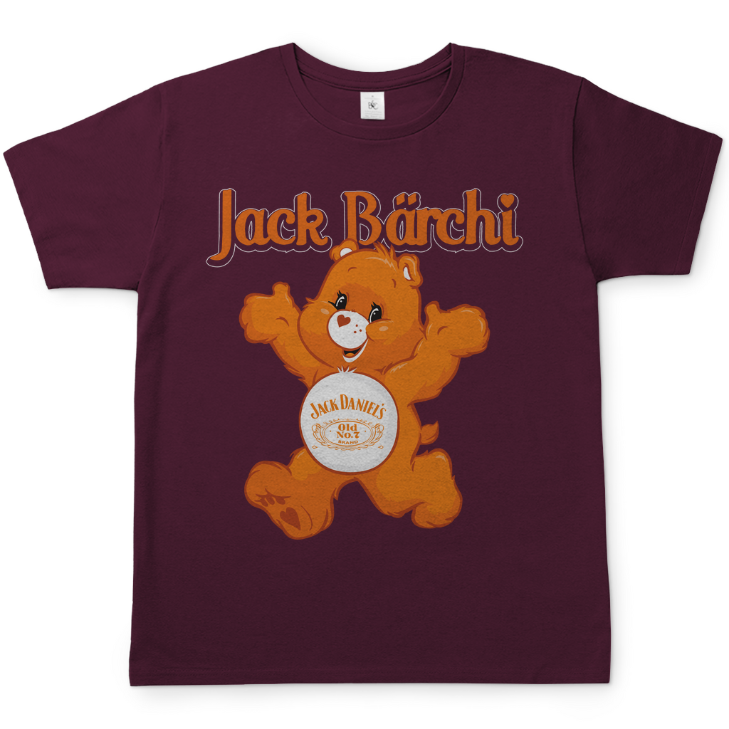 Jack Bärchi Glücksbärchi Herren Shirt in Burgundy Rot