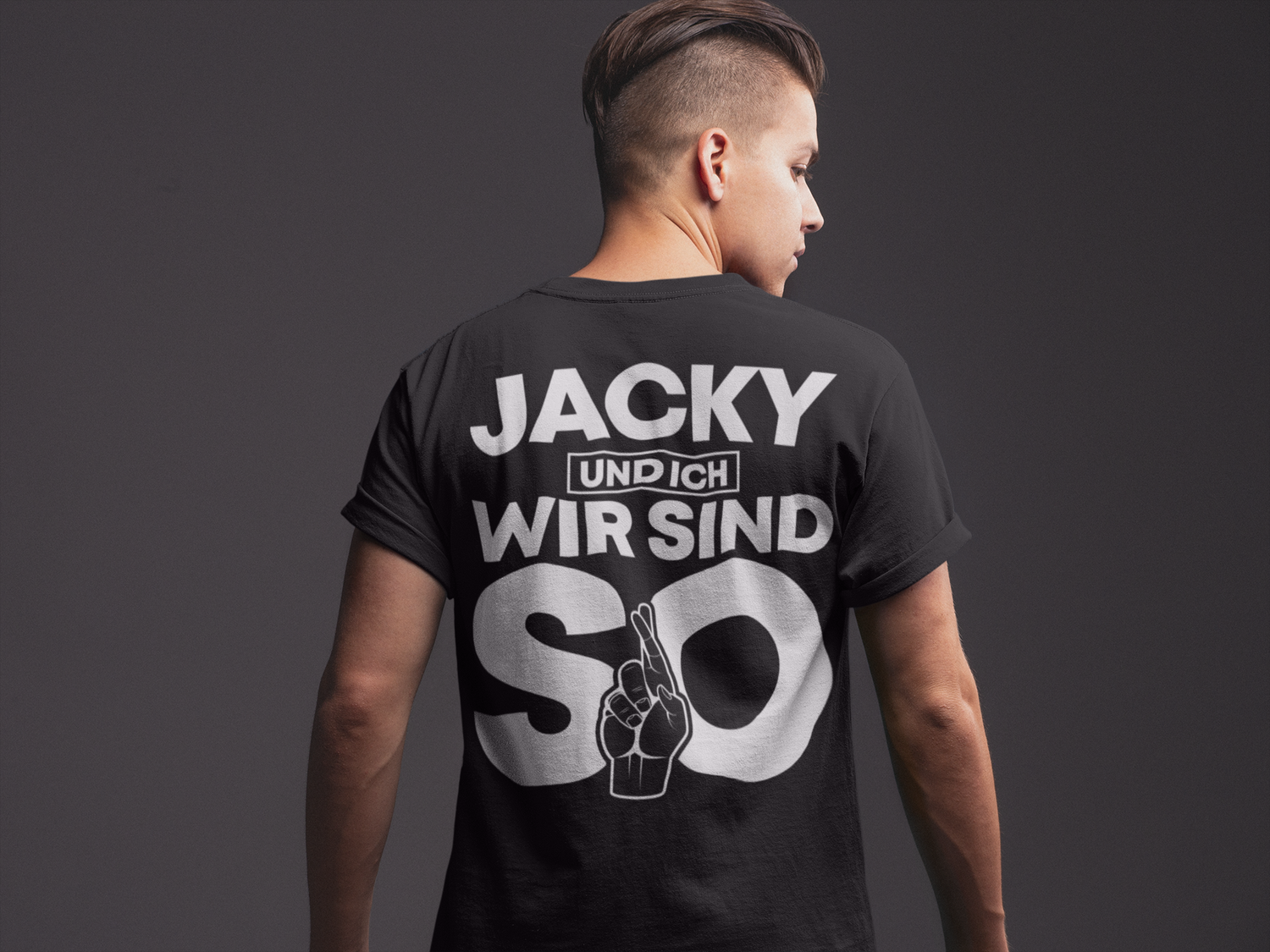 Jacky und ich wir sind so Jack Daniels - Herren Shirt