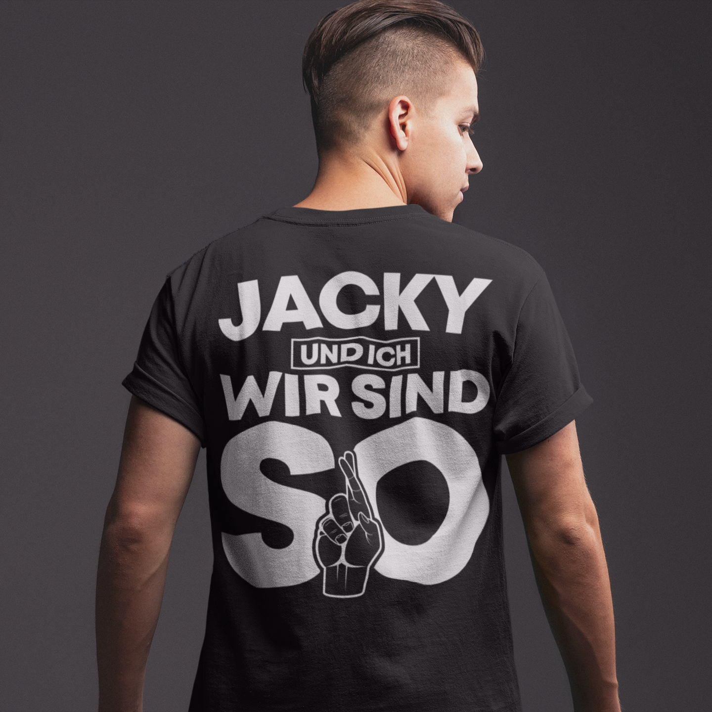 Jacky und ich wir sind so Jack Daniels - Herren Shirt