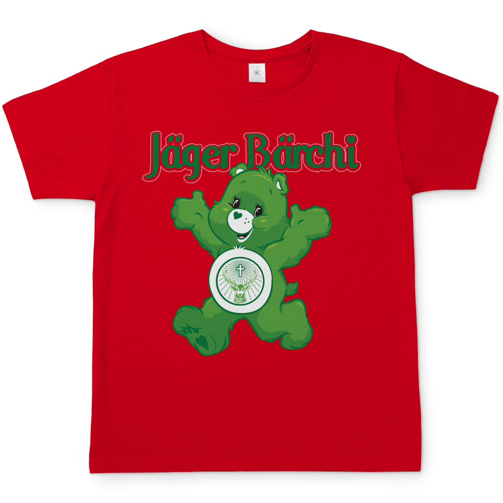 Jäger Bärchi Glücksbärchi Herren Shirt in Rot
